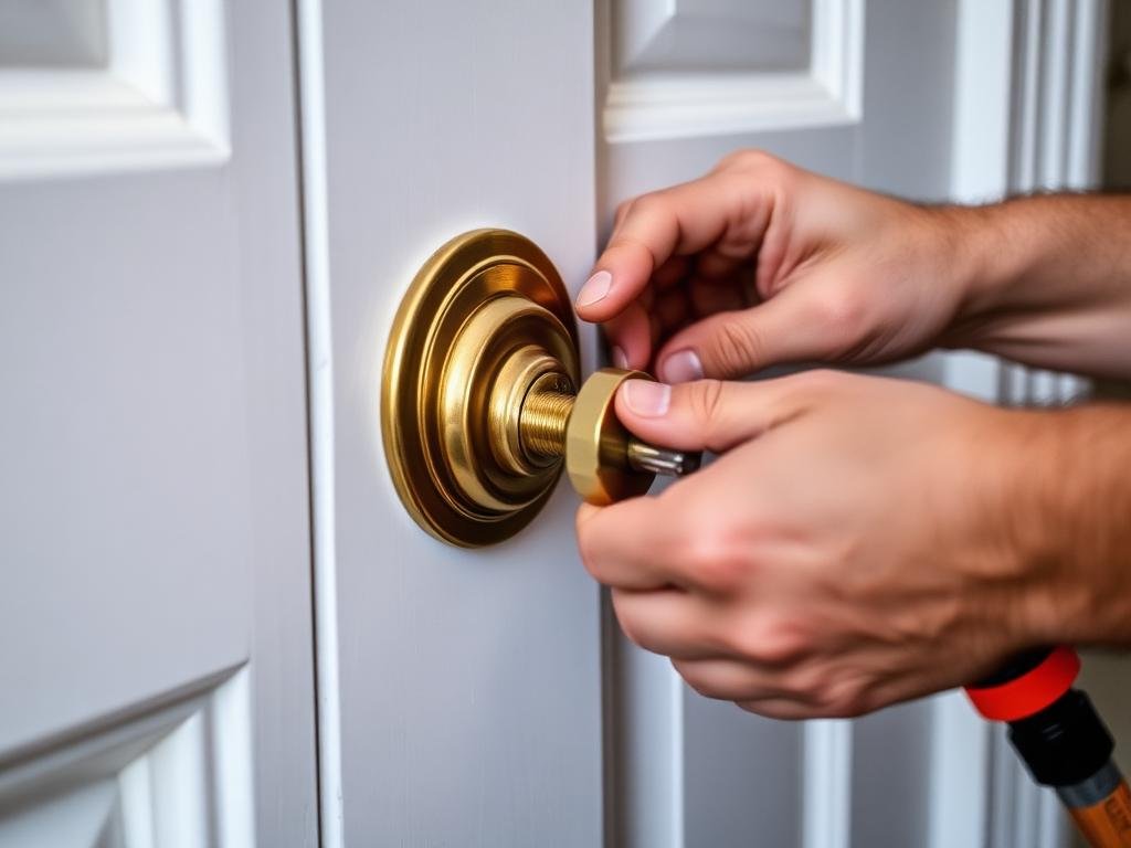 Realigned sagging front door — Etobicoke